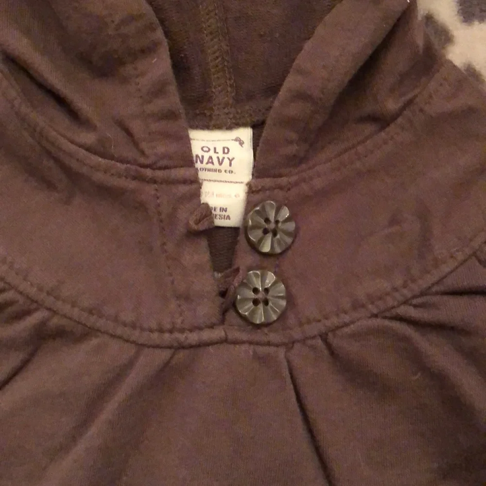 Old Navy Brown Hooded Top Size 18-24 months